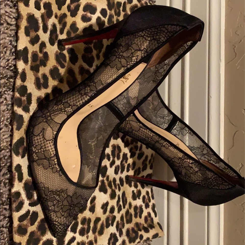 Black Christian Louboutins Size 40